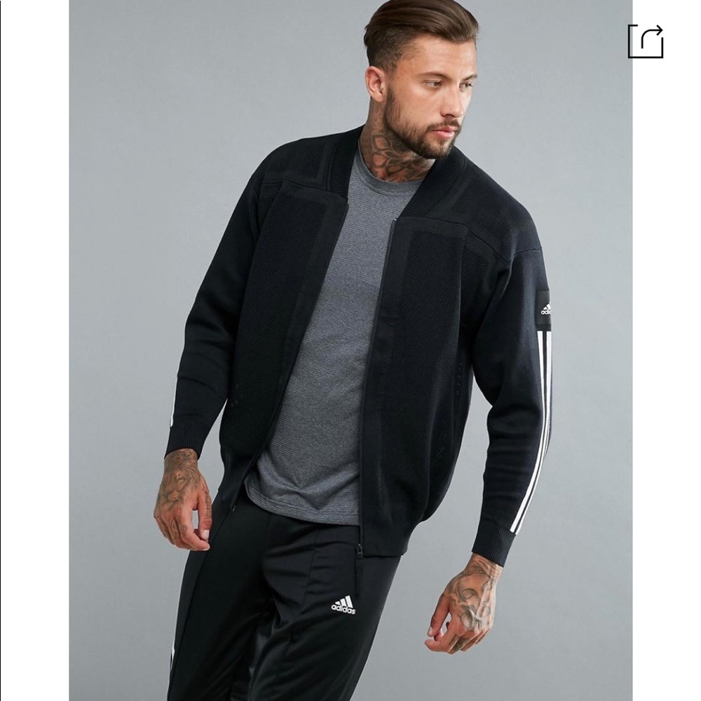 Adidas Training Icon Knit Bomber Jacket